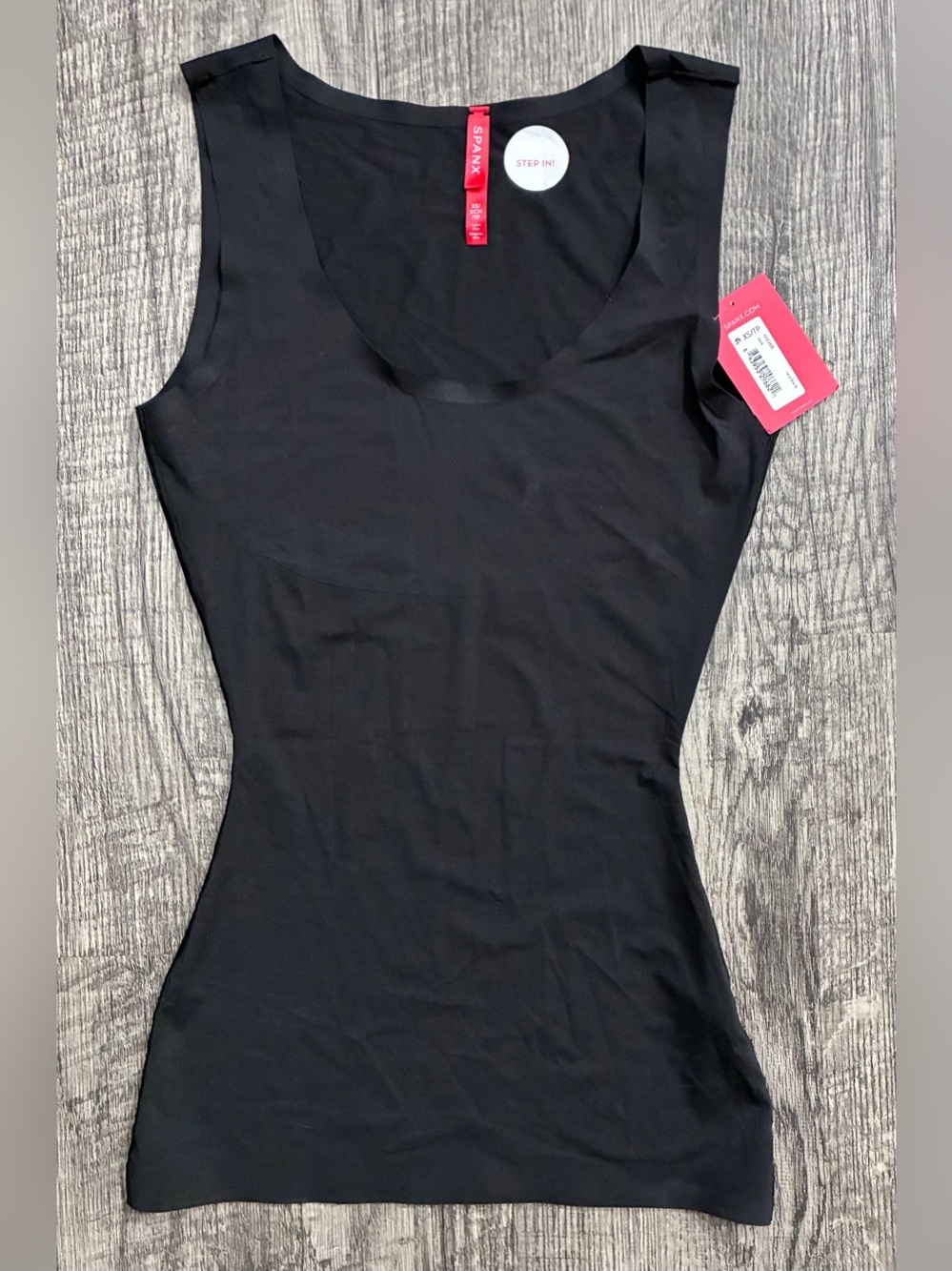 SPANX Black Scoop Neck Shaping Tank Top